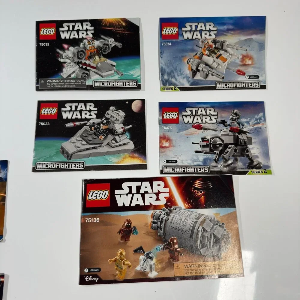 LEGO Star Wars Instruction Manuals Lot Booklet Booklet Bundle ONLY No Bricks
